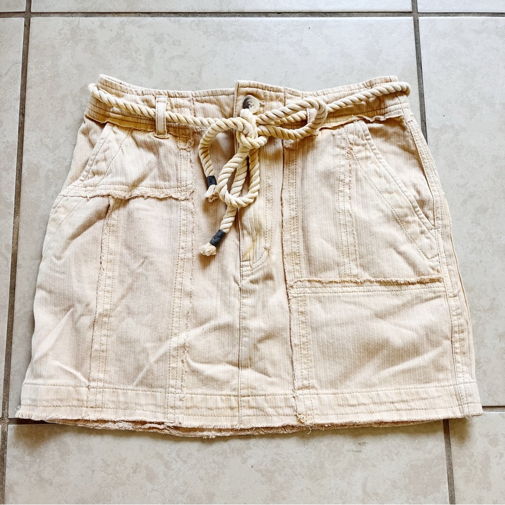 NWOT Free People Tied Up Mini Skirt